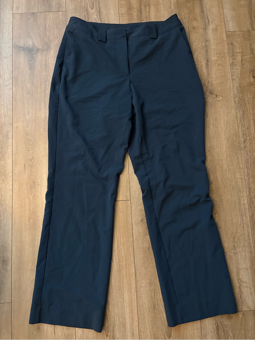 Worthington Blue Straight-Leg Dress Trousers